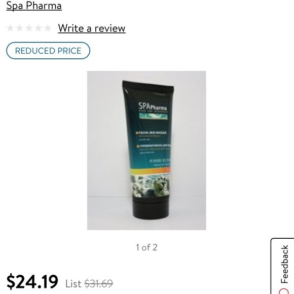Dead Sea minerals charcoal detoxifying mud masque - Picture 2 of 5